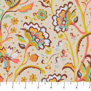 Chintz in Ivory from Trade Winds by Kathy Doughty for Figo Fabrics