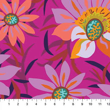 Treasure Flower ins Freesia from Trade Winds by Kathy Doughty for Figo Fabrics