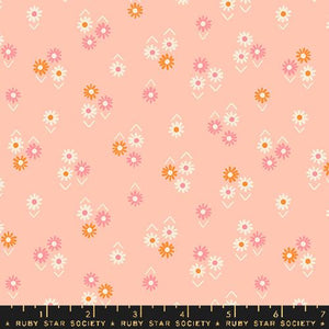 Baby Flowers in Peach from Juicy by Melody Miller of Ruby Star Society for Moda Fabrics