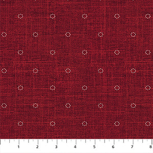 Stitches in Wine from Stash by Ghazal Razavi for FIGO Fabrics