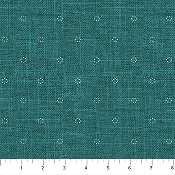 Stitches in Teal from Stash by Ghazal Razavi for FIGO Fabrics