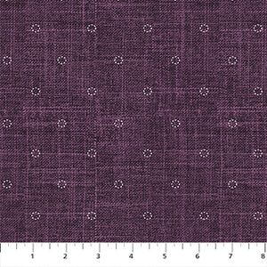 Stitches in Purple from Stash by Ghazal Razavi for FIGO Fabrics