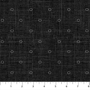 Stitches in Black from Stash by Ghazal Razavi for FIGO Fabrics