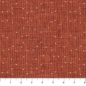 Stripe Dot in Rust from Stash by Ghazal Razavi for FIGO Fabrics