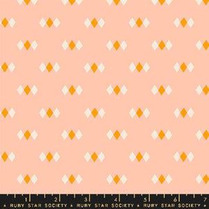 Diamonds in Peach from Juicy by Melody Miller of Ruby Star Society for Moda Fabrics