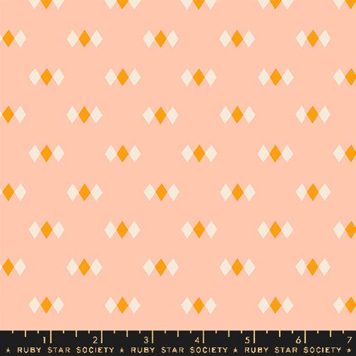 Diamonds in Peach from Juicy by Melody Miller of Ruby Star Society for Moda Fabrics