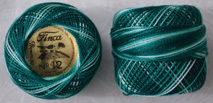 Presencia Perle 12 wt Variegated in Dark Sea Green - 9800