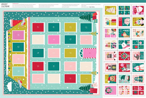 Advent House Advent Calendar PANEL by Wendy Kendall