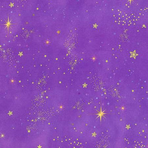 Stars Violet w/Metallic for Holy Night for Robert Kaufman