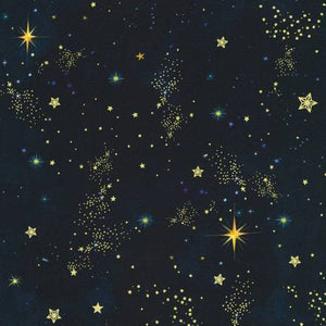 Stars Midnight w/Metallic for Holy Night for Robert Kaufman