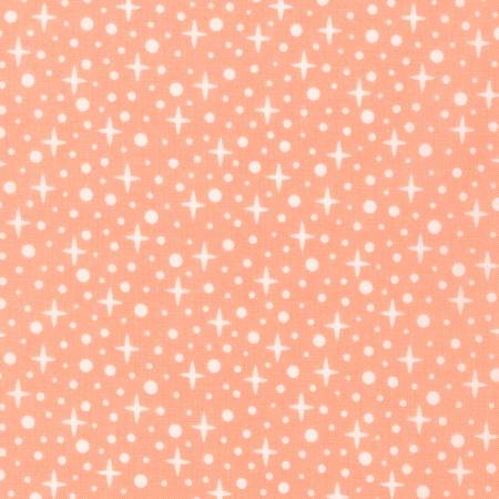 Stars in Ice Peach by Elizabeth Hartman for Paintbox Fabrics