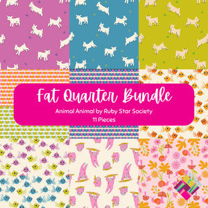 Fat Quarter Bundle for Animal Animal by Ruby Star Society