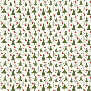 Christmas Is in Town Trees Cream Christmas by Riley Blake Designs