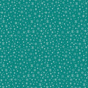 Snowflakes in Teal for Ski Hill by Riley Blake Designs