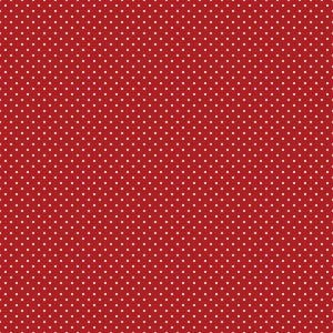 Swiss Dot White on Barn Red for Riley Blake Designs