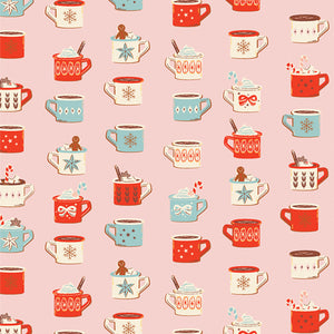 Mugfuls Of Joy - for Christmas In The Cabin for Art Gallery Fabrics