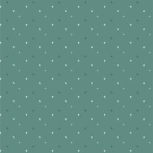 Twinkling Skies in Pine - for Christmas In The Cabin for Art Gallery Fabrics