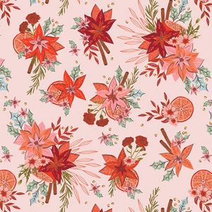 Yuletide Blossoms - for Christmas In The Cabin for Art Gallery Fabrics