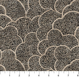 Trees in Black from Grove - CANVAS - Cecilia Petterson for Figo Fabrics