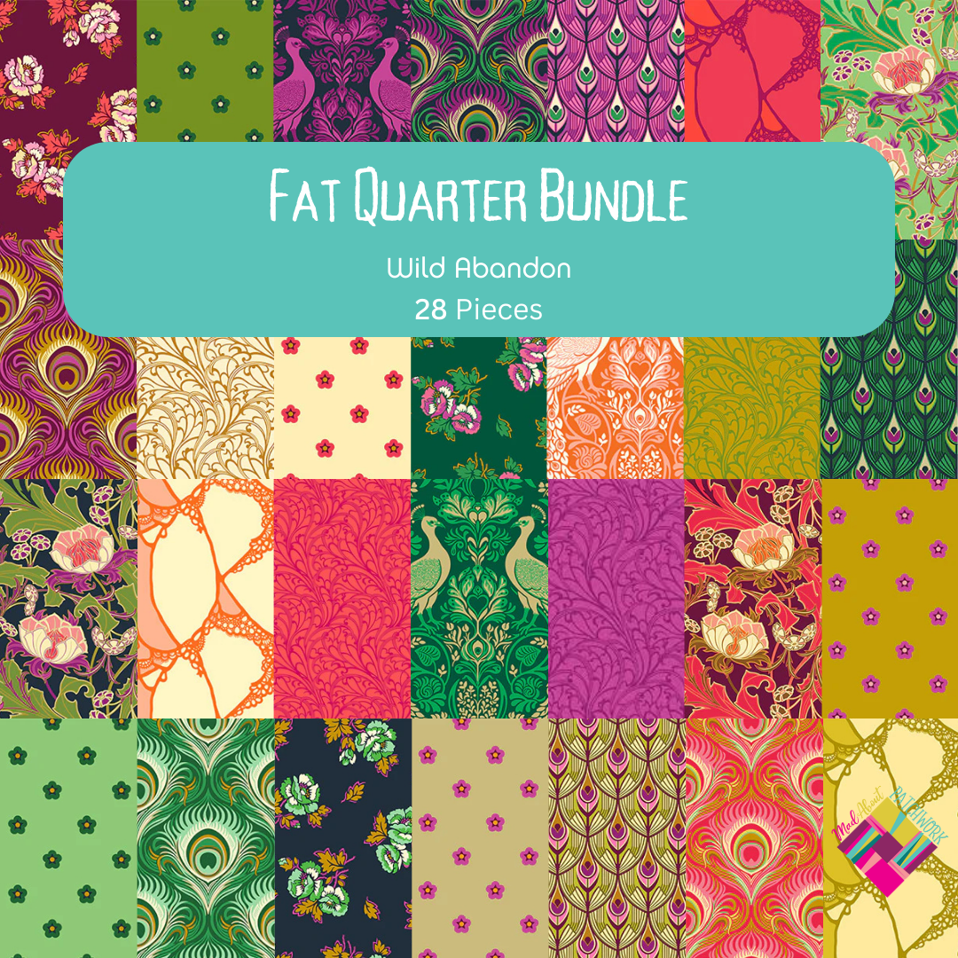 Wild Abandon Fat Quarter Bundle (28FQs) by Heather Bailey for FIGO Fabrics