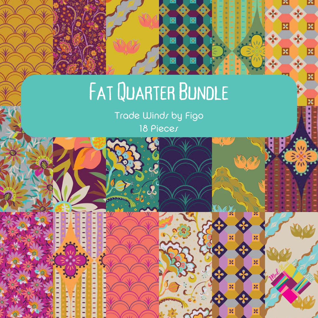 Trade Winds Fat Quarter Bundle (18FQs) by Kathy Doughty for Figo Fabrics