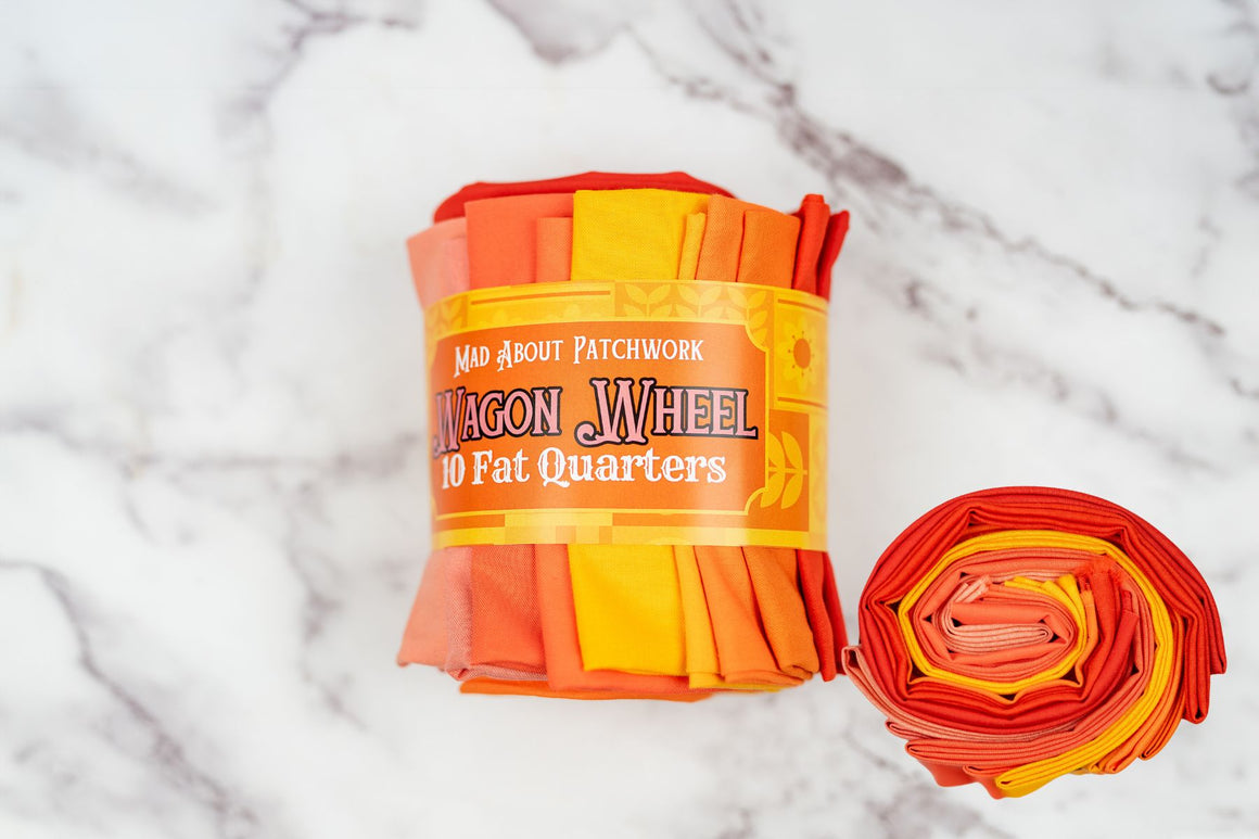 Western Wagon Wheel - Fiery Orange Foliage