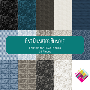 Folktale Canvas Linen Fat Quarter Bundle (14Pcs)