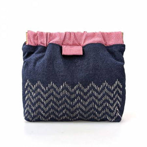 Flex Frame Purse Kit Sugi-Zashi Navy