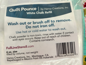 Ultimate Chalk Pounce Powder Refill White - NON iron off