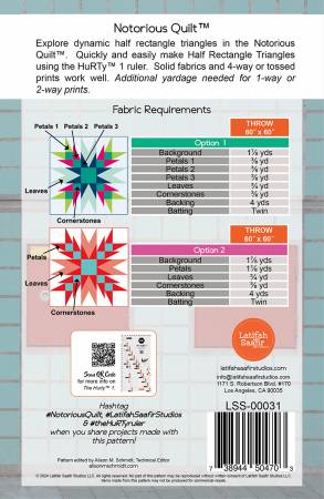 Notorious - Quilt Pattern by Latifah Saafir