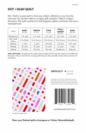 Dot + Dash pattern by Modern Handcraft