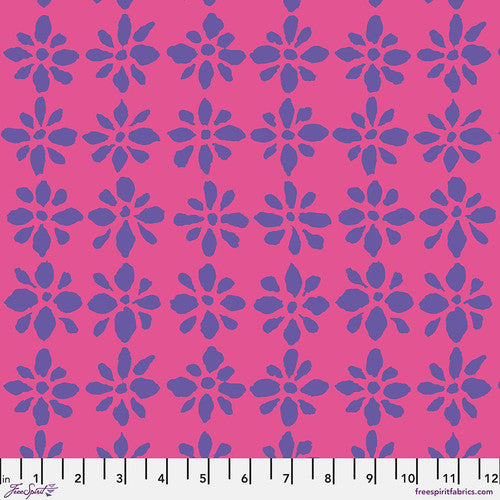 Snow Flower in Pink by Brandon Mably for the Kaffe Fassett Collective for Free Spirit Fabrics