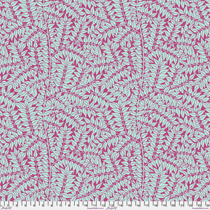 Branches - Magenta ,  by Kaffe Fassett x The Original Morris & Co. for Free Spirit Fabrics