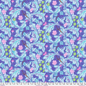 Leicester - Cobalt ,  by Kaffe Fassett x The Original Morris & Co. for Free Spirit Fabrics