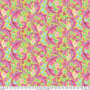 Leicester - Fuchsia,  by Kaffe Fassett x The Original Morris & Co. for Free Spirit Fabrics