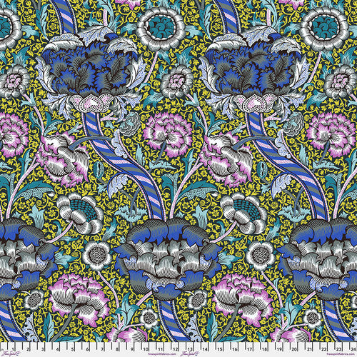 Wandle - Contrast,  by Kaffe Fassett x The Original Morris & Co. for Free Spirit Fabrics