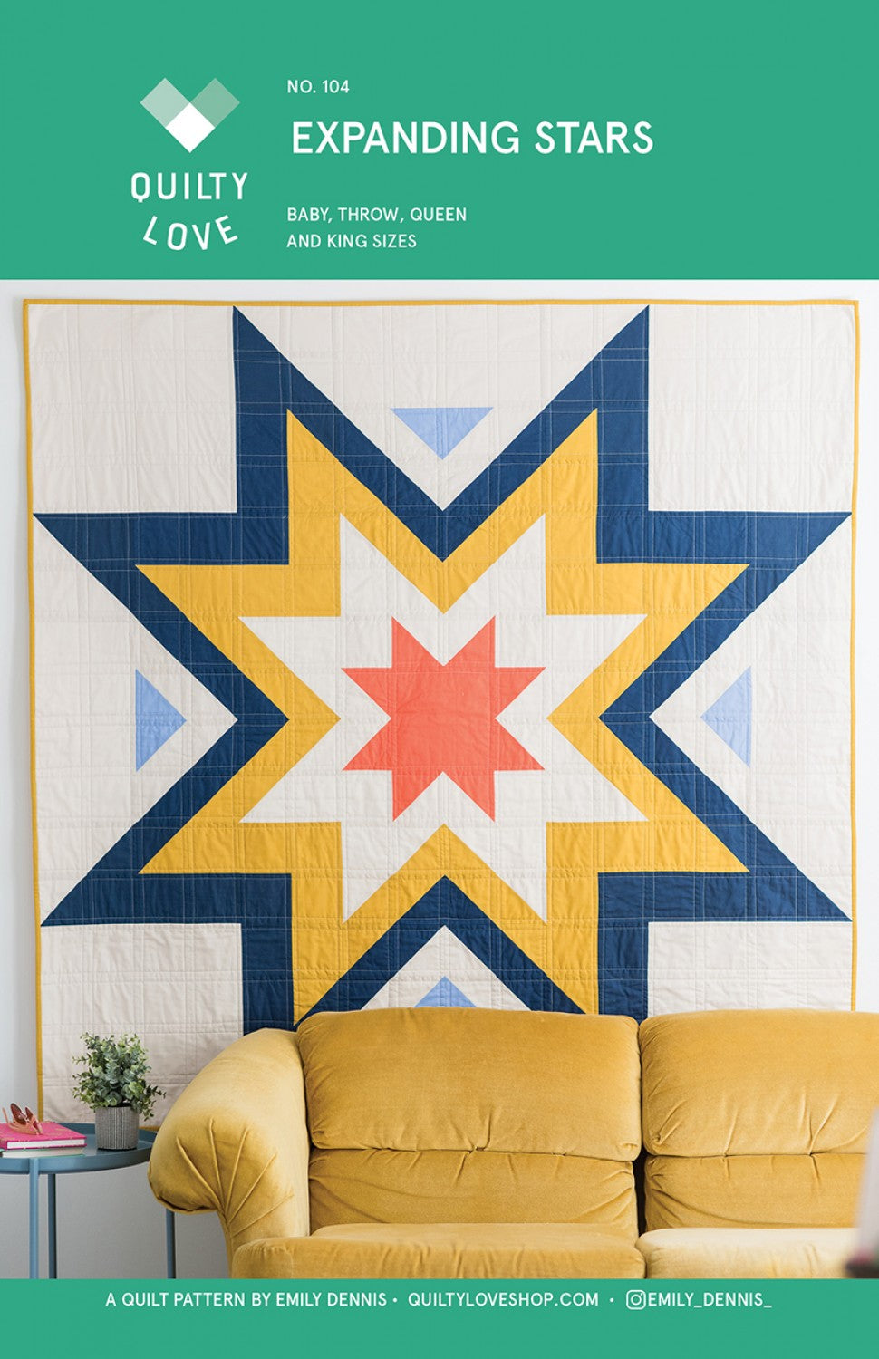 Expanding Stars Quilt Pattern - Quilty Love