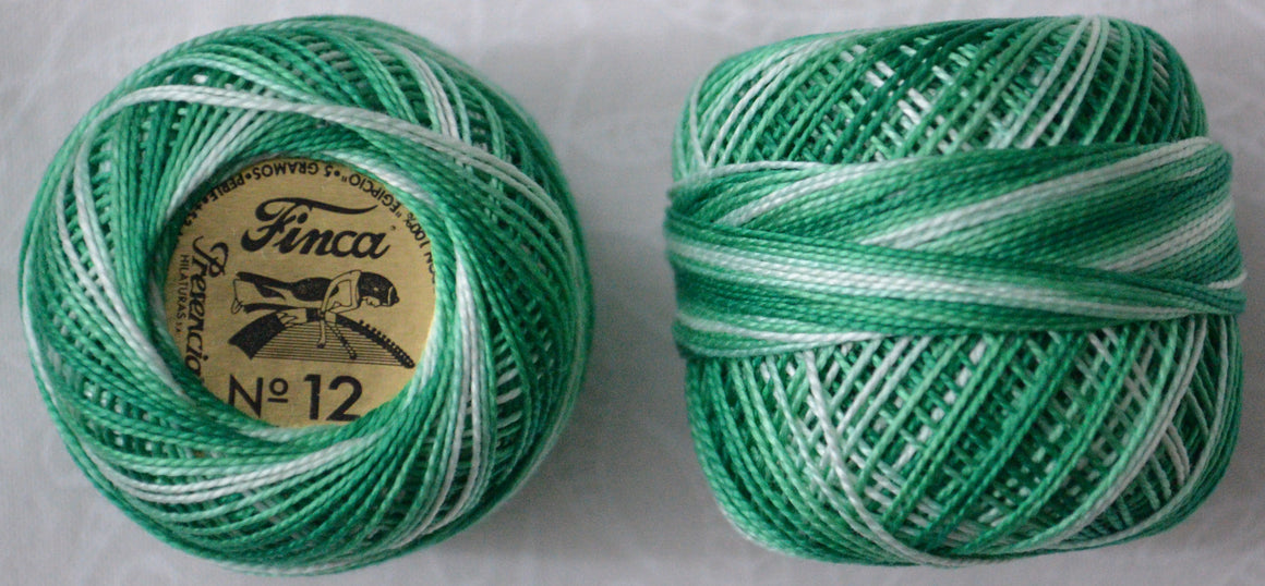 Presencia Perle 12 wt Variegated in Nile Green - 9815