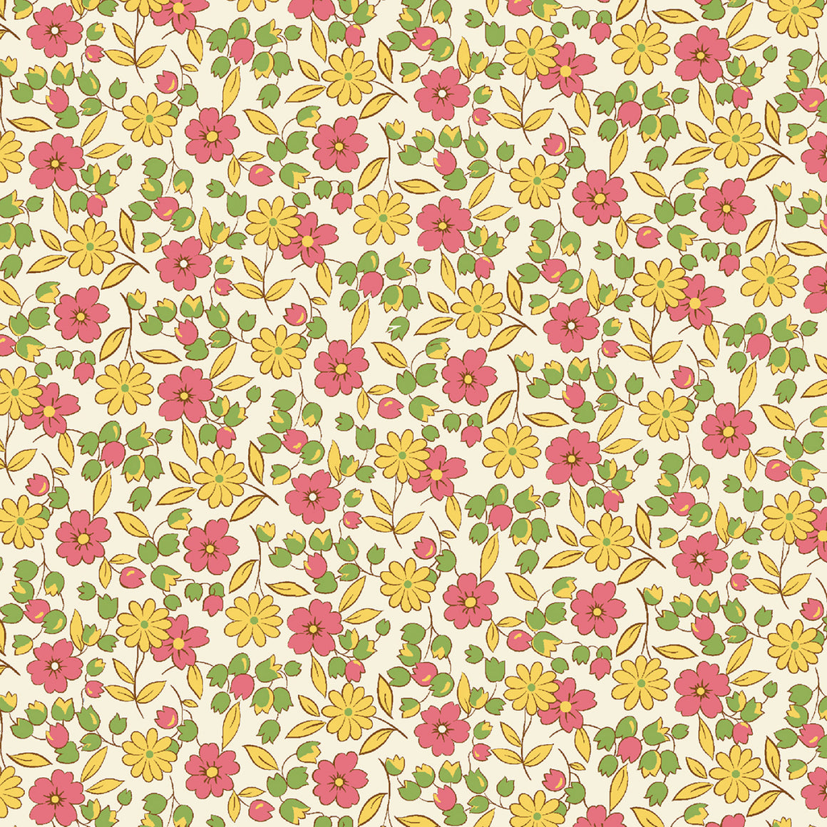 Daisy & Friends in Multi - WIDEBACK 108" - Aunt Grace Garden by Judie Rothermel for Marcus Fabrics