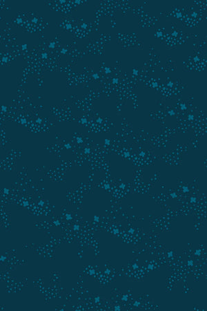 Star Paths in Teal Navy for Dog Park by Sarah Watts for Ruby Star Society for Moda Fabrics