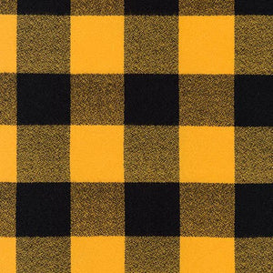 REMNANT - Mammoth Flannel - Yellow Buffalo 72" x 15"