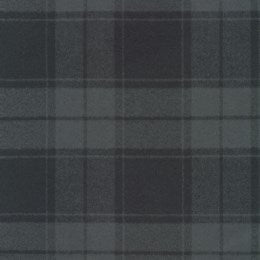 Black Plaid Mammoth Flannel by Robert Kaufman