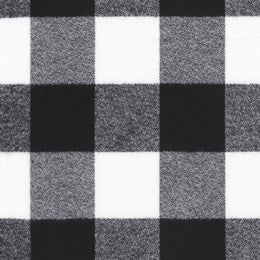 Black and White Check in Mammoth Flannel Wide - 59"