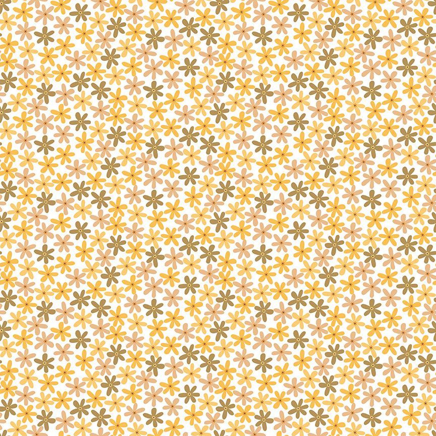 Floret in White for Bees Knees by Dear Stella Fabrics