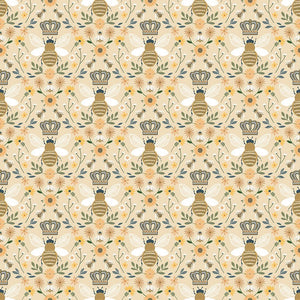 Queen Bee in Sand for Bees Knees by Dear Stella Fabrics