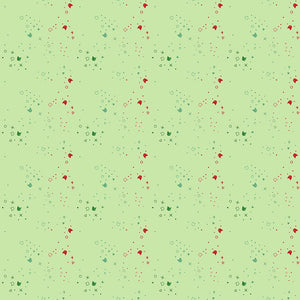 Kitty Litter Blender in WinterGreen from Feline Festive by Pammie Jane for Dear Stella Fabrics