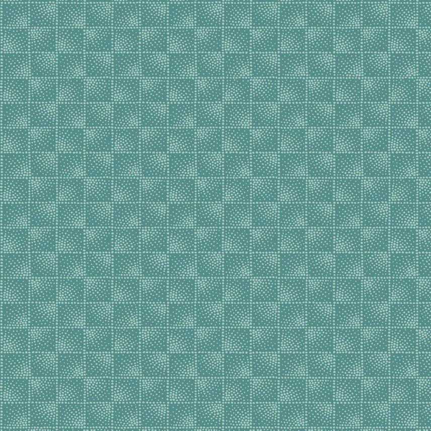 Dotty Squares in Teal from Quilter's Coordinates by Stof fabrics