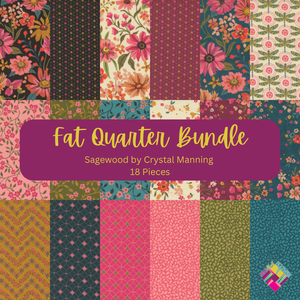 Fat Quarter Bundle of Sagewood by Crystal manning for Moda