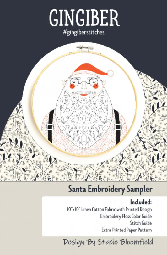 Santa Embroidery Sampler by Gingiber