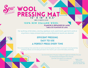 Wool Pressing Mat — 18 in x 17 in